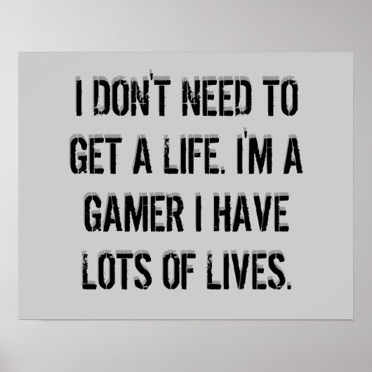 Gamer Poster (Vorne)
