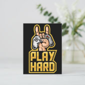 Gamer Postkarte (Stehend Vorderseite)