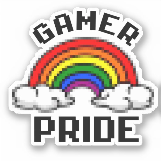 Gamer Pride Aufkleber (Vorderseite)