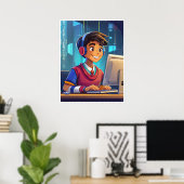 Gamer - Print Poster (Heimbüro)