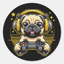 Gamer Pug Gaming Pugs Video Game Gift