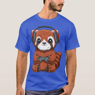 Gamer Red Panda Online Gaming Computer Video Game T-Shirt