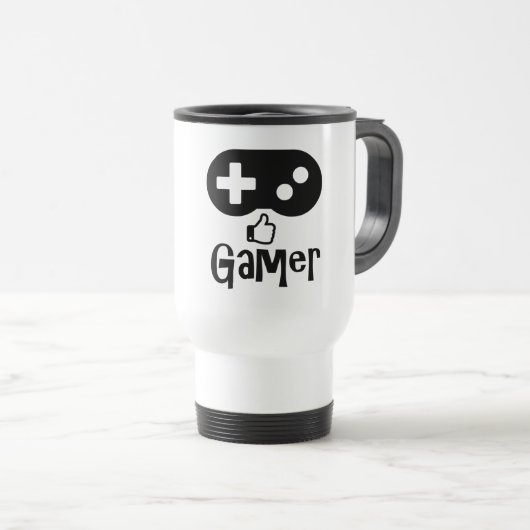 Gamer - Reise/Pendler-Tasse Reisebecher (VorderseiteRechts)