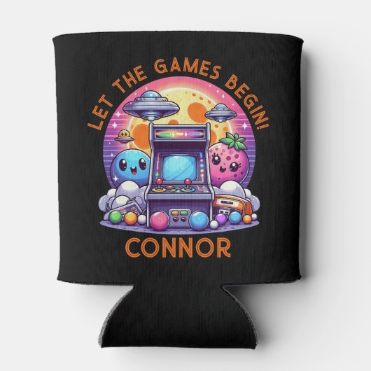 Gamer Retro Arcade Dosenkühler (Rückseite)