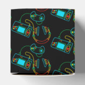 Gamer Retro Neon Cube Geschenkschachtel (Oben)