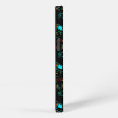 Gamer Retro Neon Pattern iPhone Hülle (Rechte Seite)
