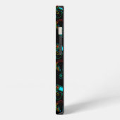 Gamer Retro Neon Pattern iPhone Hülle (Linke Seite)