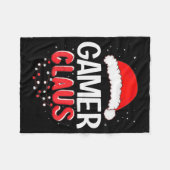 Gamer Santa Claus Christmas Matching Costume  Fleecedecke (Vorderseite (Horizontal))