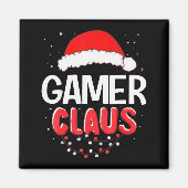 Gamer Santa Claus Christmas Matching Costume Magnet (Vorne)