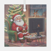 Gamer Santa Ornament (Vorderseite)