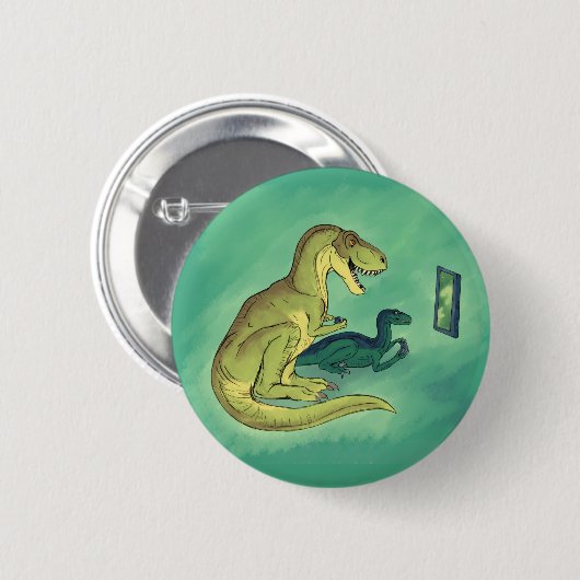 Gamer-Saurus Button (Vorne & Hinten)