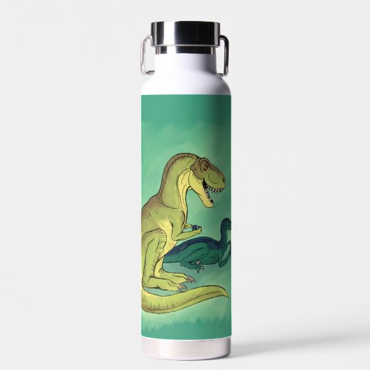 Gamer-Saurus Trinkflasche (Vorne)