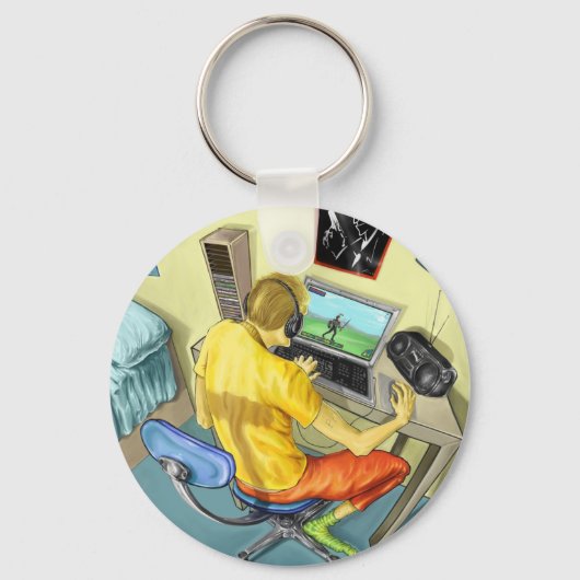 Gamer Schlüsselanhänger (Vorderseite)