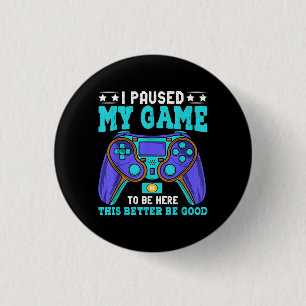 Gamer Shirt Boys Men Kids Teens hielt mein Spiel a Button