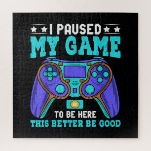Gamer Shirt Boys Men Kids Teens hielt mein Spiel a Puzzle