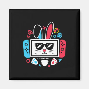 Gamer-Shirt-Videospielcontroller am Ostertag Magnet
