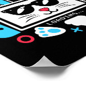Gamer-Shirt-Videospielcontroller am Ostertag Poster (Ecke)