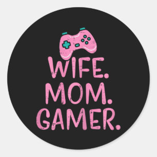 Gamer Shirts Video Gaming Boys Männer Mädchen Gesc Runder Aufkleber