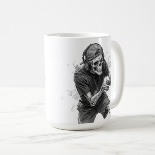 Gamer Skeleton  Kaffeetasse (VorderseiteRechts)