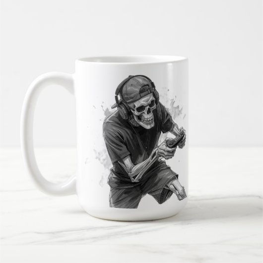 Gamer Skeleton Kaffeetasse (Links)