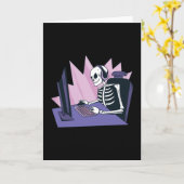 GAMER SKELETON KARTE (Gelbe Blume)