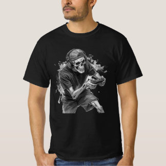 Gamer-Skelett-T-Shirt T-Shirt
