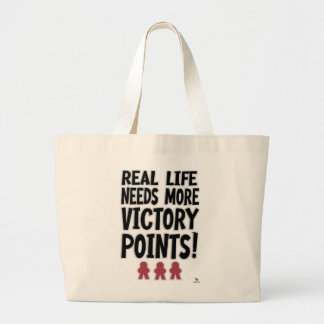 Gamer-Slogan zu den Erfolgspunkten des Real Life Jumbo Stoffbeutel