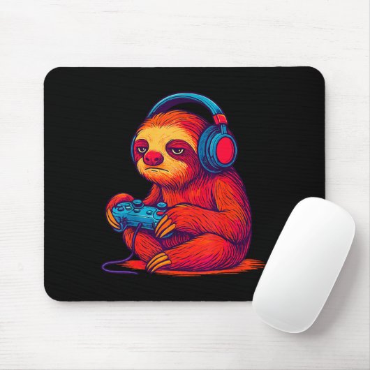 Gamer Sloth Mousepad (Mit Mouse)