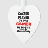 Gamer Soccer Player Ornament (Vorderseite)