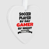 Gamer Soccer Player Ornament (Vorderseite)