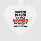 Gamer Soccer Player Ornament (Rückseite)