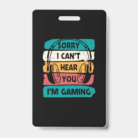 Gamer Sorry I Bin Gaming Ausweis (Vorderseite)