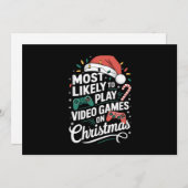 Gamer spielen höchstwahrscheinlich zu Weihnachten (Vorne/Hinten)