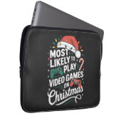 Gamer spielen höchstwahrscheinlich zu Weihnachten  Laptopschutzhülle (Vorne Rechts)