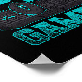 Gamer Sport Computerspiele Spieler Geschenk PC Gam Poster (Ecke)