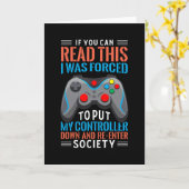 Gamer Sprichwort Gaming Funny Gaming Geschenk Idee Karte (Gelbe Blume)