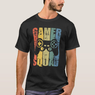 Gamer Squad National Video Games Day Retro Sunset T-Shirt