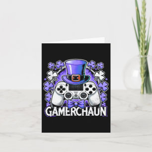 Gamer St Patricks Day Video Game Irish Gaming 1 Karte