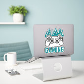 Gamer-Sticker Aufkleber (Laptop auf Schreibtisch)