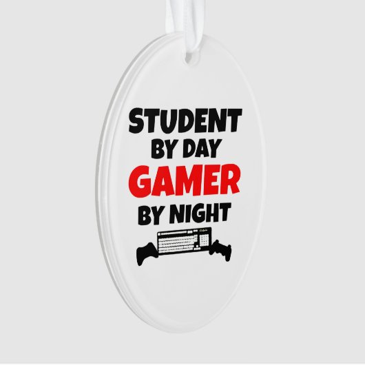 Gamer Student Ornament (Vorderseite)