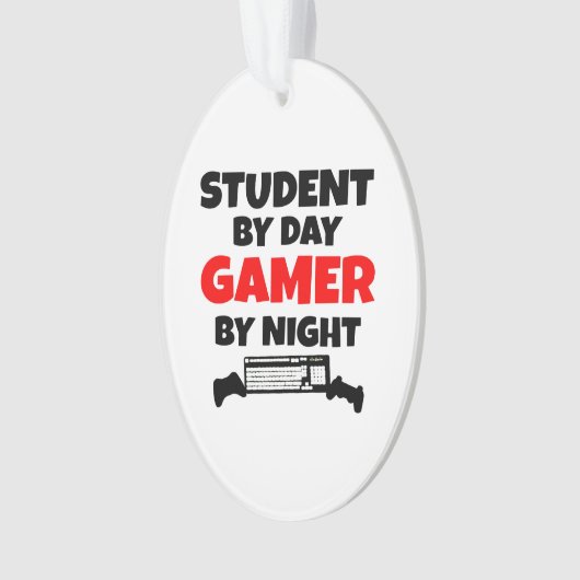 Gamer Student Ornament (Vorderseite)