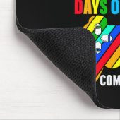 Gamer Stufe 100 Schultage abgeschlossen Mousepad (Ecke)