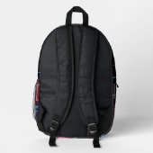 gamer style backpack  bedruckter rucksack (Rückseite)