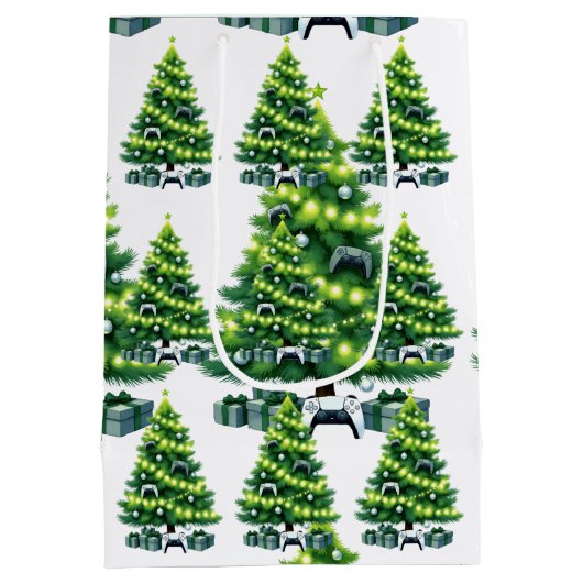 Gamer style Wrapping paper Mittlere Geschenktüte (Rückseite)