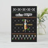 Gamer Support Main Pixel Art Spritze Weihnachten (Stehend Vorderseite)