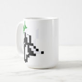 Gamer Sweater Athleity Minimalistische Pixel Art Kaffeetasse (Vorderseite Links)