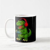 Gamer T Rex Dinosaur Video Games Boys Teen Funny G Kaffeetasse (Links)