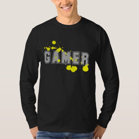 gamer t-shirts yellow (Vorderseite)