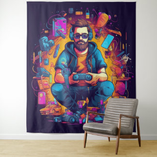Gamer Tapestry Wandteppich