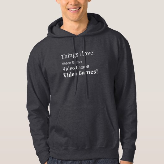 Gamer Teens Men Women I Liebe Video Games Geschenk Hoodie (Vorderseite)